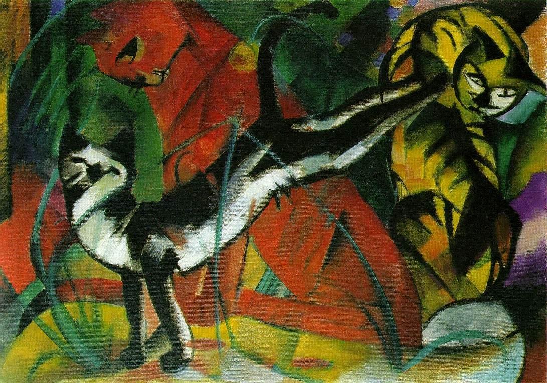 Franz Marc hree Cats